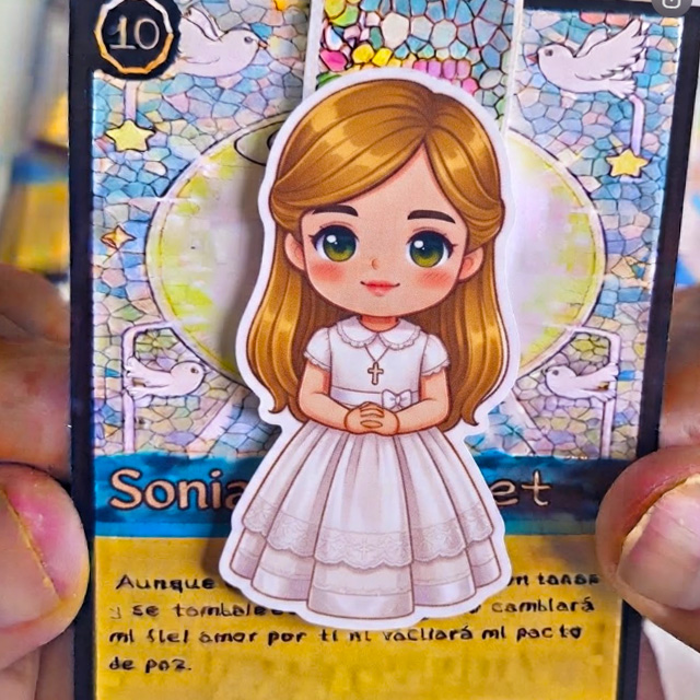 marcapáginas comunión animakuto personalizado
