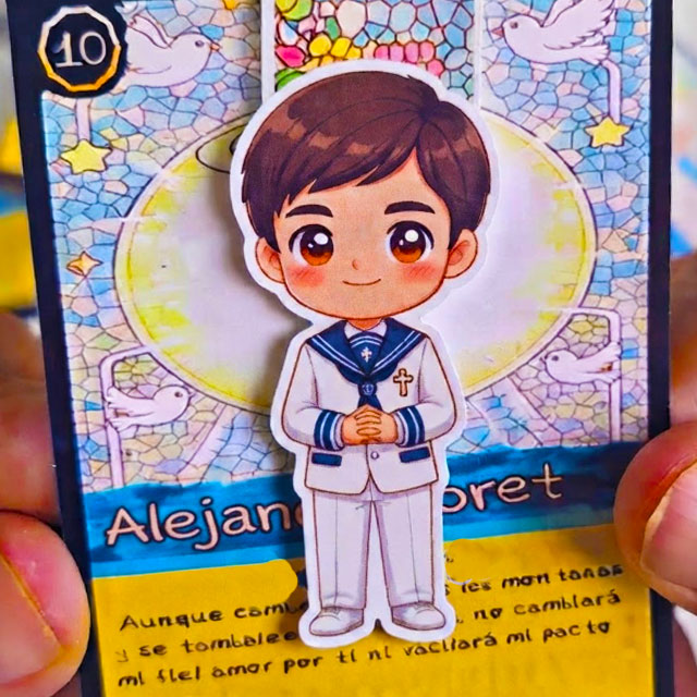 marcapáginas comunión animakuto personalizado