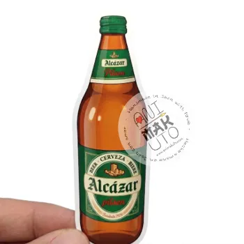 Pegatina litrona alcazar litro cerveza stickers dichos y frases de Jaén personalizadas