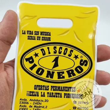 pioneros discos y música de Jaén tienda mítica de Jaén pegatina coleccionable personalizada dichos de Jaén