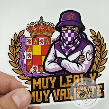 aficionado ultra hincha real Jaén apoya a tu equipo Merchandising personalizado real Jaén no oficial pegatinas