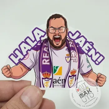 Lomas95 aficionado real Jaén tik tok directos futbol pegatinas real jaen personalizadas futbol stickers 1 rfef paraiso interior
