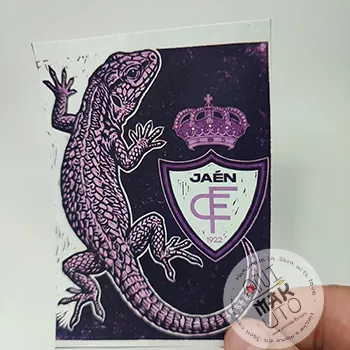sello caucho real jaen estampacion litografia lagarto escudo de jaen pegatina aficion regalo personalizado stickers