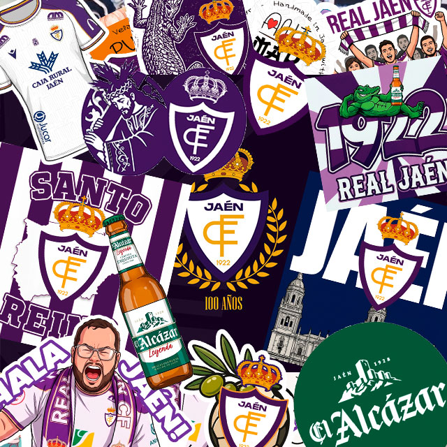 real-jaen-pegatinas